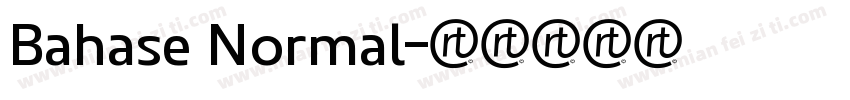 Bahase Normal字体转换